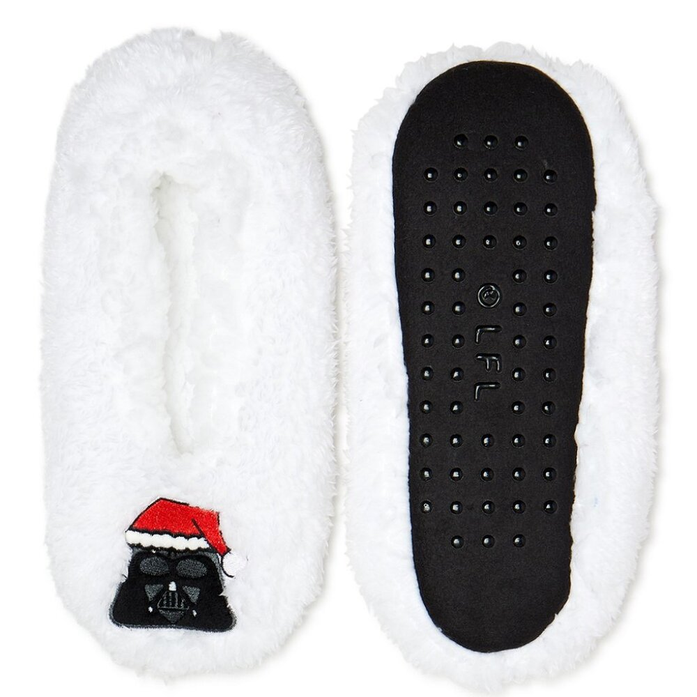Darth Vader Fuzzy Babba Women's Slipper Socks, 1-Pack, One Size - NWT